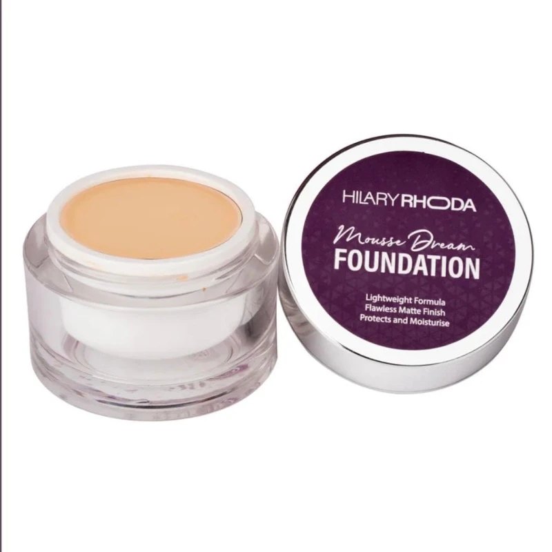 H/R Mousse Dream Foundation Lightweight Matte Finish Cream Foundation with Moisturizing Formula for Flawless Natural Coverage, Long Lasting Face Makeup for Women (Fair) thumbnail 2